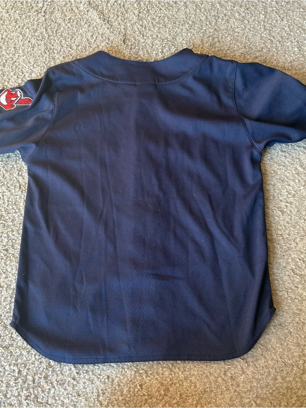 Nike Cleveland Indians Guardians Jersey Sz Medium Baseball Blue Red